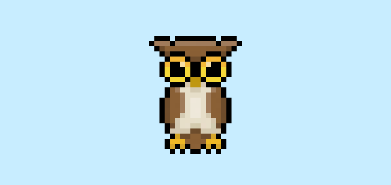 How to Make a Pixel Art Owl for Beginners
