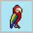 Pixel Art Parrot
