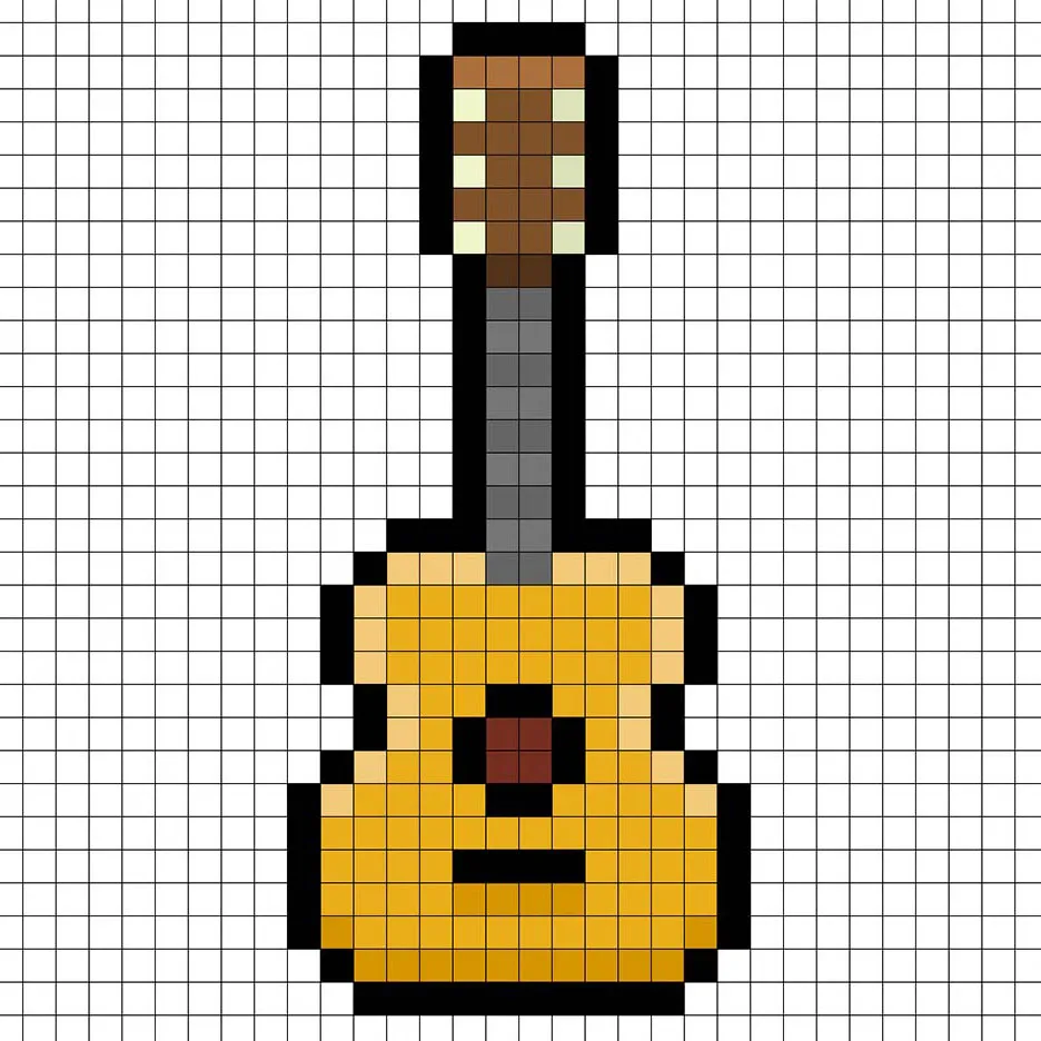 How To Make A Pixel Art Guitar Mega Voxels