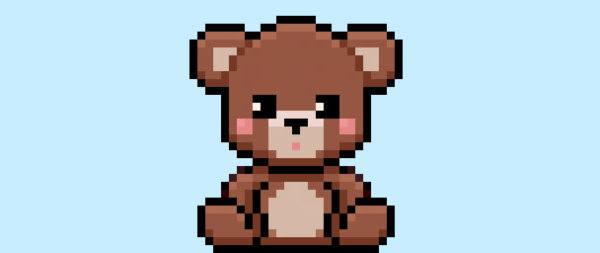 How to Make a Pixel Art Teddy Bear - Mega Voxels