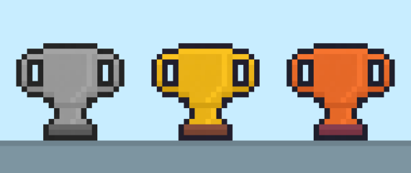 How to Make a Pixel Art Trophy - Mega Voxels