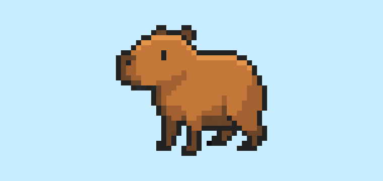 How to Make a Pixel Art Capybara for Beginners