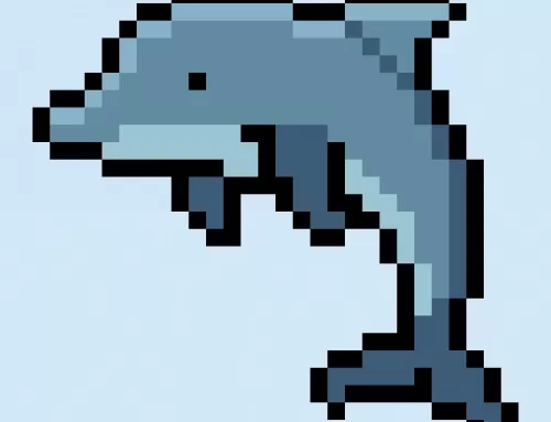 How to Make a Pixel Art Dolphin