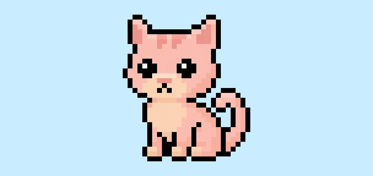 How to Make a Pixel Art Kitten for Beginners