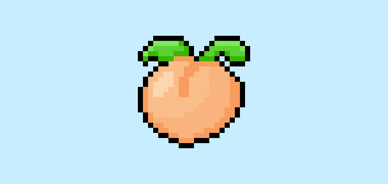 How to Make a Pixel Art peach for Beginners